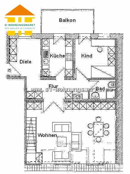 Grundriss 1. DG
