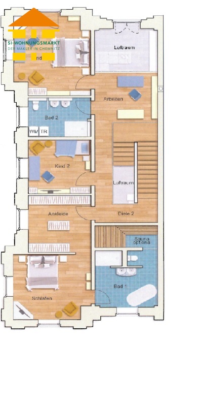 Grundriss 1. Obergeschoss