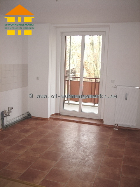 Küche mit Balkon